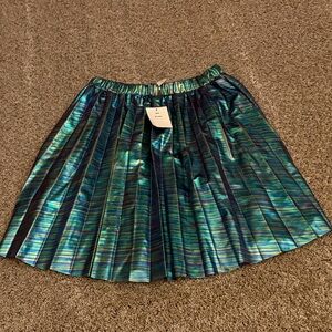 Urban Outfitters Iridescent Blue-Green A-Line Skirt